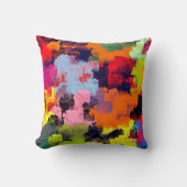 夏の花 クッション (正面)