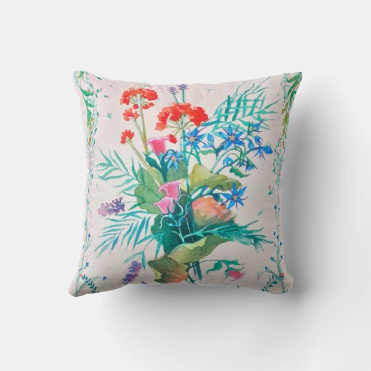 夏の花 クッション (裏面)