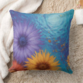 夏の花 クッション (ブランケット)