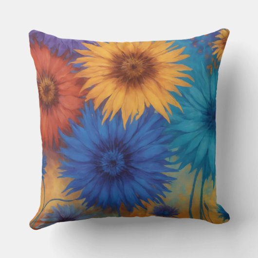 夏の花 クッション (裏面)