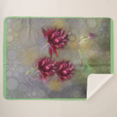 夏の花 シェルパブランケット (正面(横))