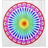 夏の花 シャワーカーテン (正面)