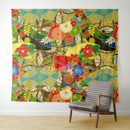 夏の花 タペストリー