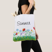 夏の花 トートバッグ (クローズアップ)