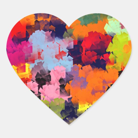 夏の花 ハートシール (正面)