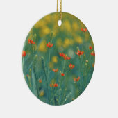 夏の花(フローラ畑) （赤い花） セラミックオーナメント (右)