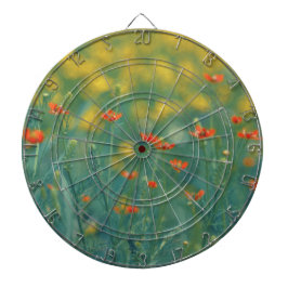 夏の花(フローラ畑) （赤い花） ダーツボード