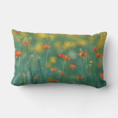 夏の花(フローラ畑) （赤い花） ランバークッション (裏面)