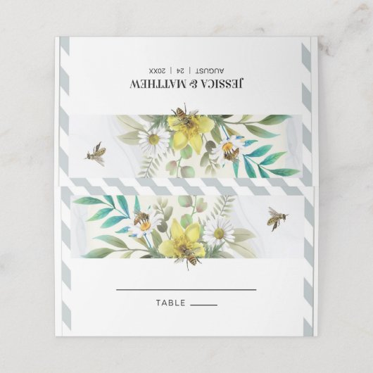 夏の花 プレイスカード (外部開封)