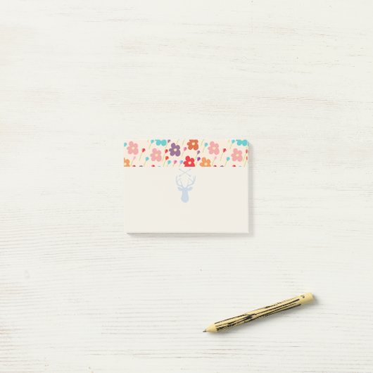 夏の花 ポストイット (デスク上)