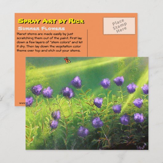 夏の花 ポストカード (正面/裏面)