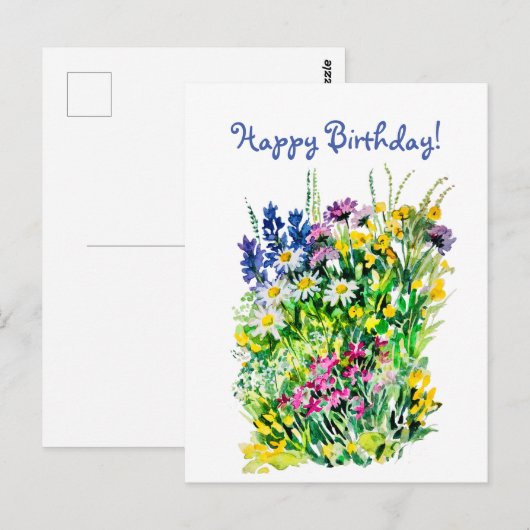 夏の花 ポストカード (正面/裏面)