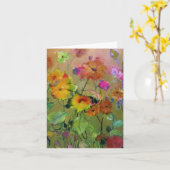 夏の花 • ミシェールAbrams -カード カード (黄色い花)