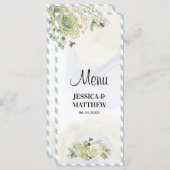 夏の花 メニュー (正面/裏面)