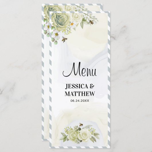 夏の花 メニュー (正面/裏面)