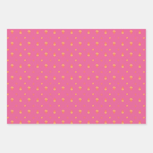 夏の花 ラッピングペーパーシート (正面3)