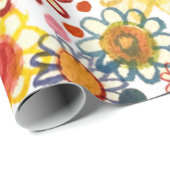 夏の花 ラッピングペーパー (ロールコーナー)