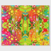 夏の花 ラッピングペーパー (フラット)