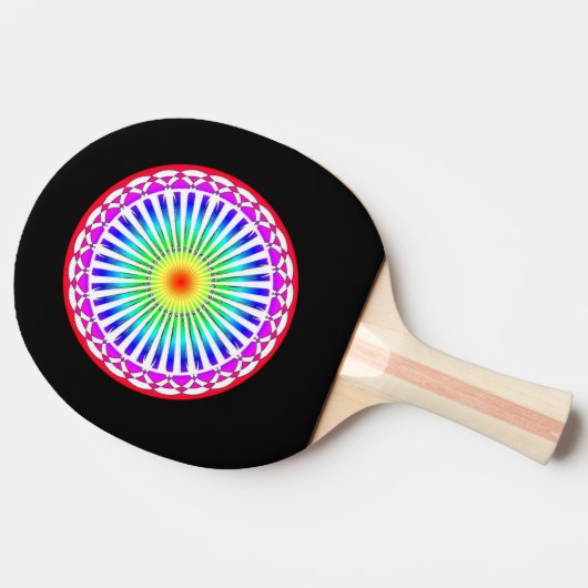 夏の花 卓球ラケット (横)