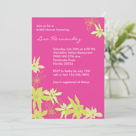 夏の花 招待状 (スタンド正面)