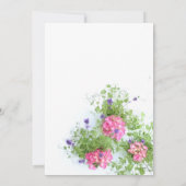 夏の花 招待状 (裏面)