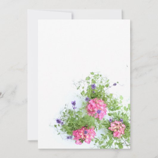 夏の花 招待状 (裏面)