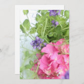 夏の花 招待状 (正面/裏面)