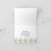夏の花 特別な機会/結婚式のお礼 サンキューカード (内部)