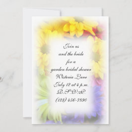 夏の花　5x7 封筒付きの招待状 招待状