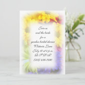 夏の花 5x7 封筒付きの招待状 招待状 (スタンド正面)