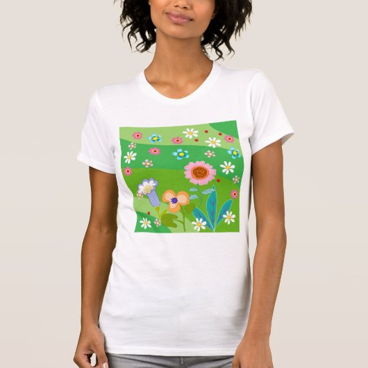 夏の花 Tシャツ (正面)