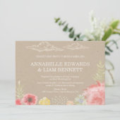 夏の草原のウェディング招待状 招待状 (スタンド正面)