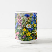 夏の草原の野花 コーヒーマグカップ (中央)