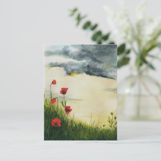 夏の草原 ポストカード (スタンド正面)