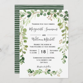 夏の草原 |水彩結婚式招待状 招待状