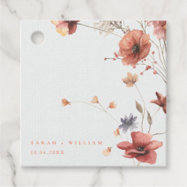 夏の草花メッセージカード フェイバータグ