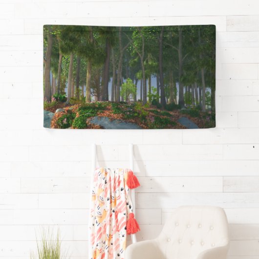 夏の葉バナー 横断幕 (インサイチュ)