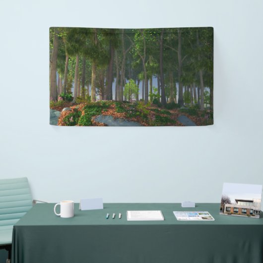 夏の葉バナー 横断幕 (トレードショー)