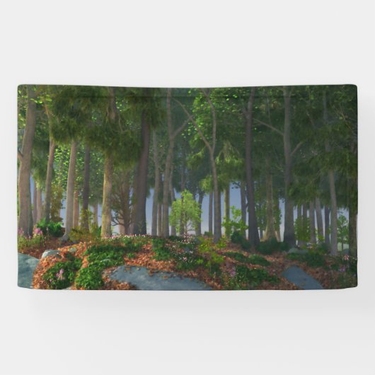 夏の葉バナー 横断幕 (横)