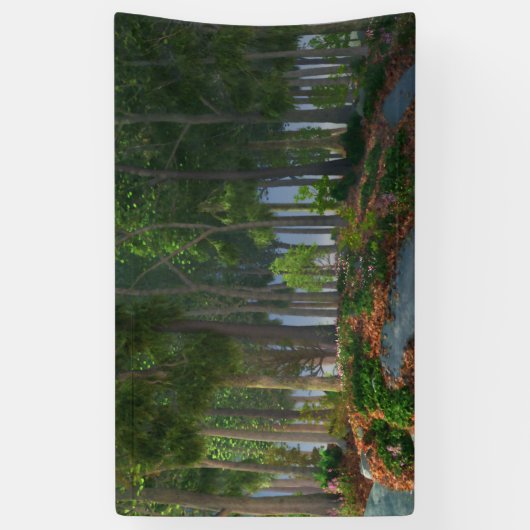 夏の葉バナー 横断幕 (縦)