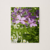 夏の薄紫とデイジー ジグソーパズル (縦)