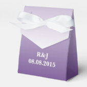 夏の薄紫グラデーションパープ結婚リン フェイバーボックス (正面サイド)