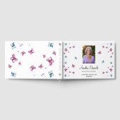 夏の蝶のメモリ写真 ゲストブック (全面)