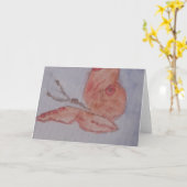 夏の蝶グリーティングカード カード (黄色い花)