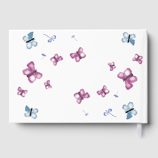 夏の蝶 ゲストブック (裏面)