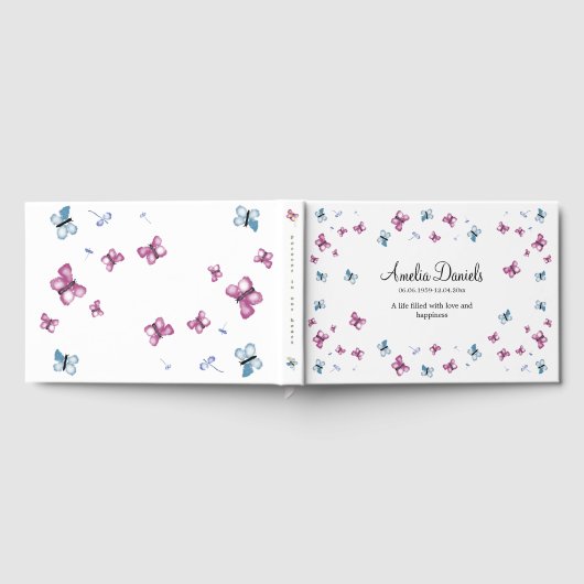 夏の蝶 ゲストブック (全面)