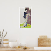 夏の衣装を着た女の子、橋口五葉 ポスター (キッチン)