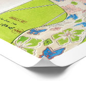 夏の衣装を着た女の子、橋口五葉 ポスター (角)