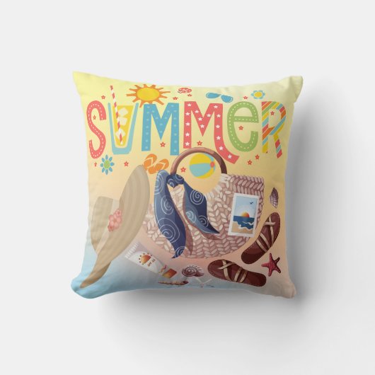 夏の装飾用クッション クッション (正面)