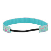 夏の要素が付いている美しいパターン アスレチックヘッドバンド (裏面)